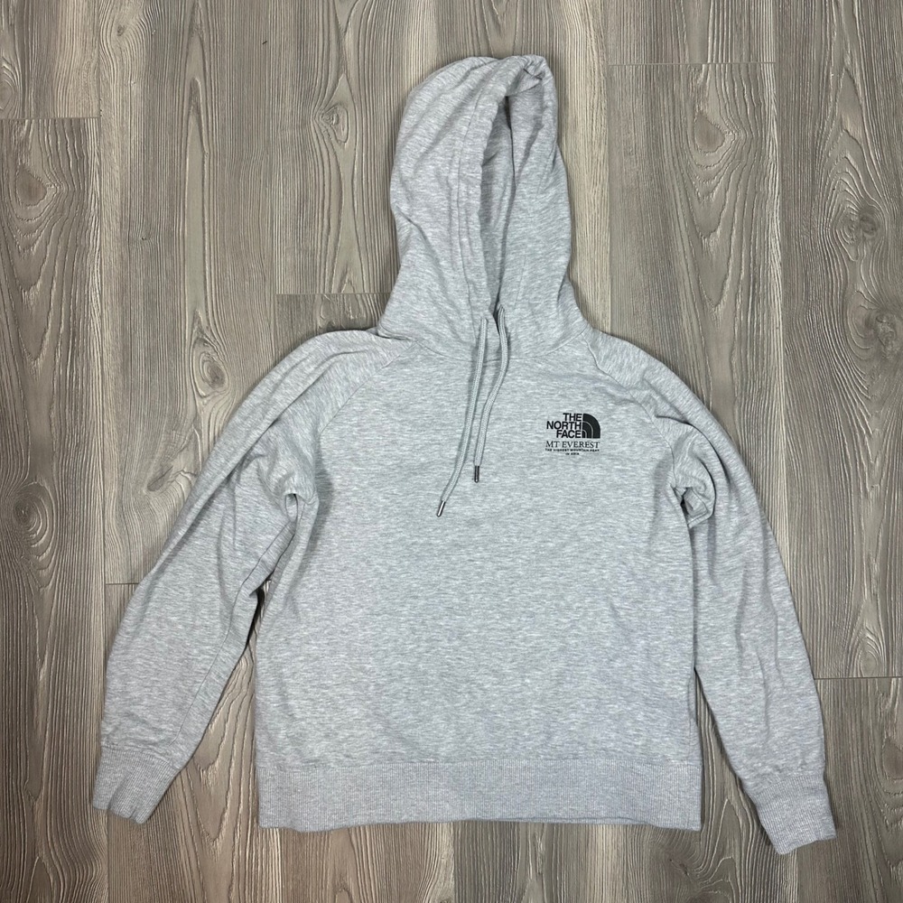 The North Face Mt Everest Heather Grey Hoodie‎ Sweatshirt SIZE Estimated S